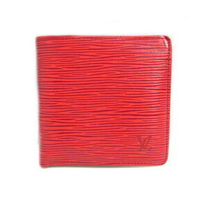 Louis Vuitton Porte Bie Carte Bifold Wallet Epi Rouge